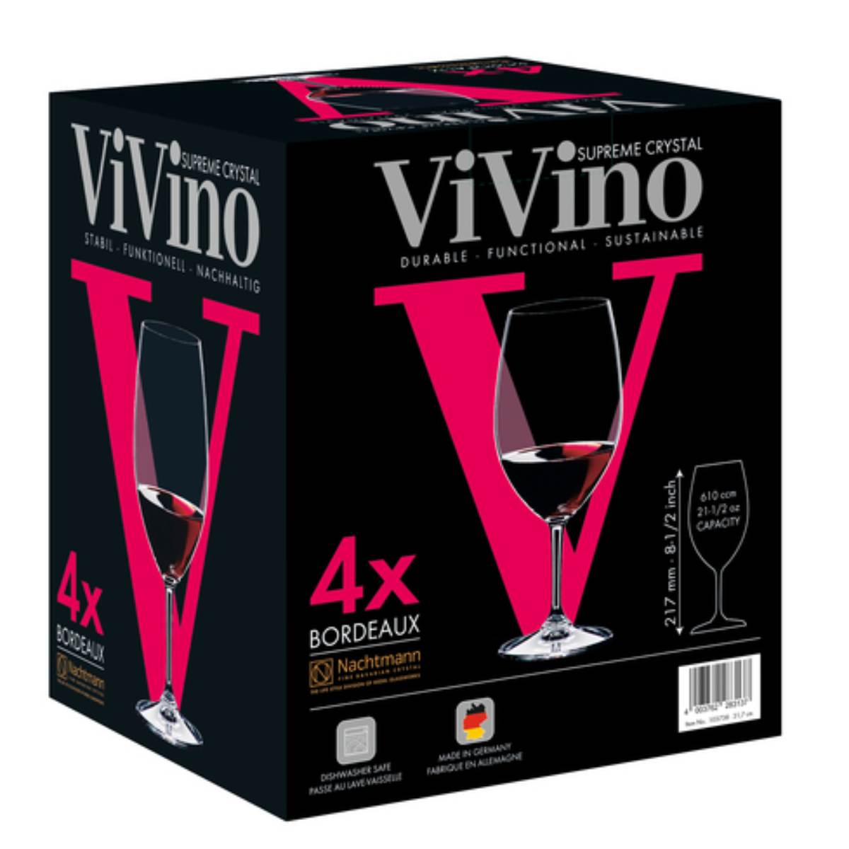 ViVino Bordeaux Set of 4 image number null